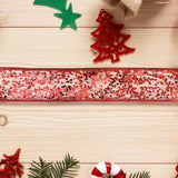 Ribbon Listón Decorativo color Rojo con Glitter