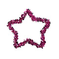 Estrella de Tinsel color Rosa