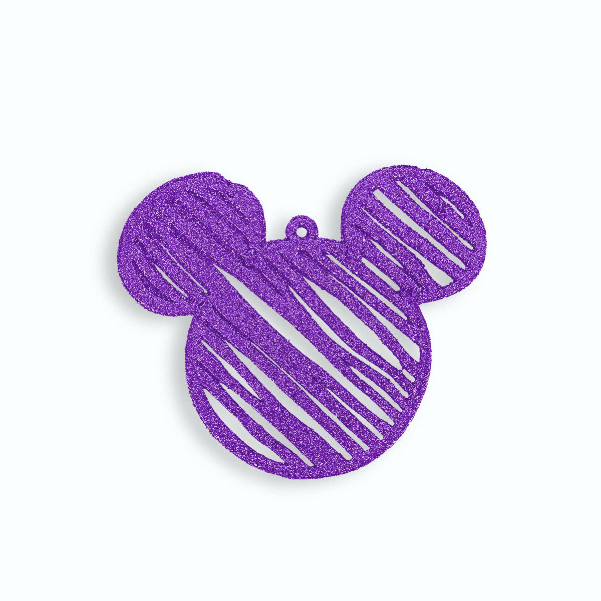 Decoración Colgante de Mickey Mouse color Morado, 2 pzas