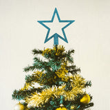 Estrella para Árbol de Navidad color Azul, 19cm