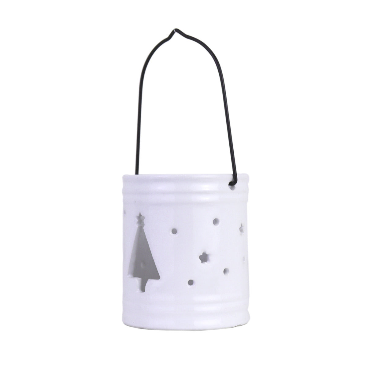 Portavela Navideño, color Blanco