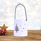 Portavela Navideño, color Blanco