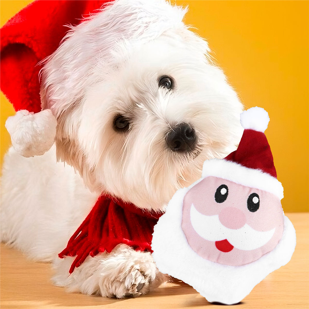 Santa Claus de Peluche para Mascotas