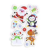 Adorables Stickers con Diseño de Navidad