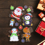 Adorables Stickers con Diseño de Navidad