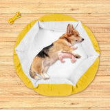 Cama con Diseño Hexagonal para Mascota, color Amarillo