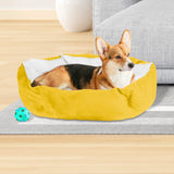 Cama con Diseño Hexagonal para Mascota, color Amarillo