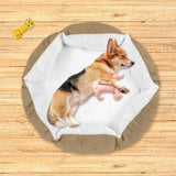 Cama con Diseño Hexagonal para Mascota, color Beige