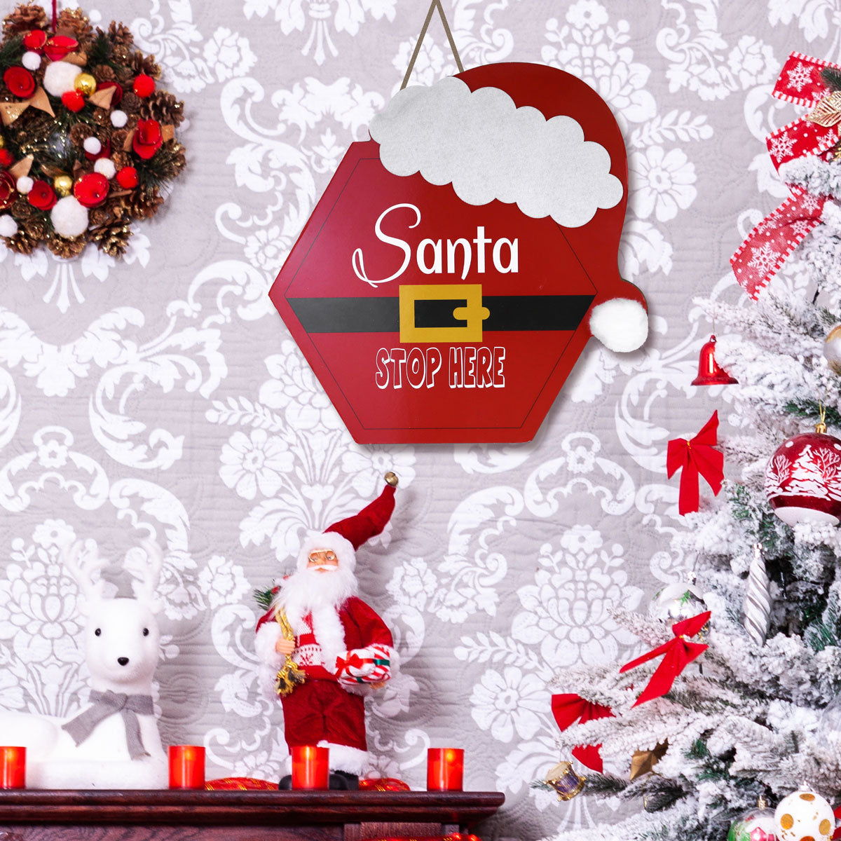 Decoración Colgante con Diseño de Santa Claus