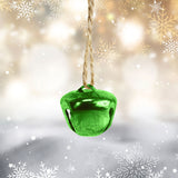 Set de 2 Cascabeles Navideños color Verde