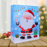 Bolsa de Regalo con Diseño de Santa Claus para Navidad, 32x26cm