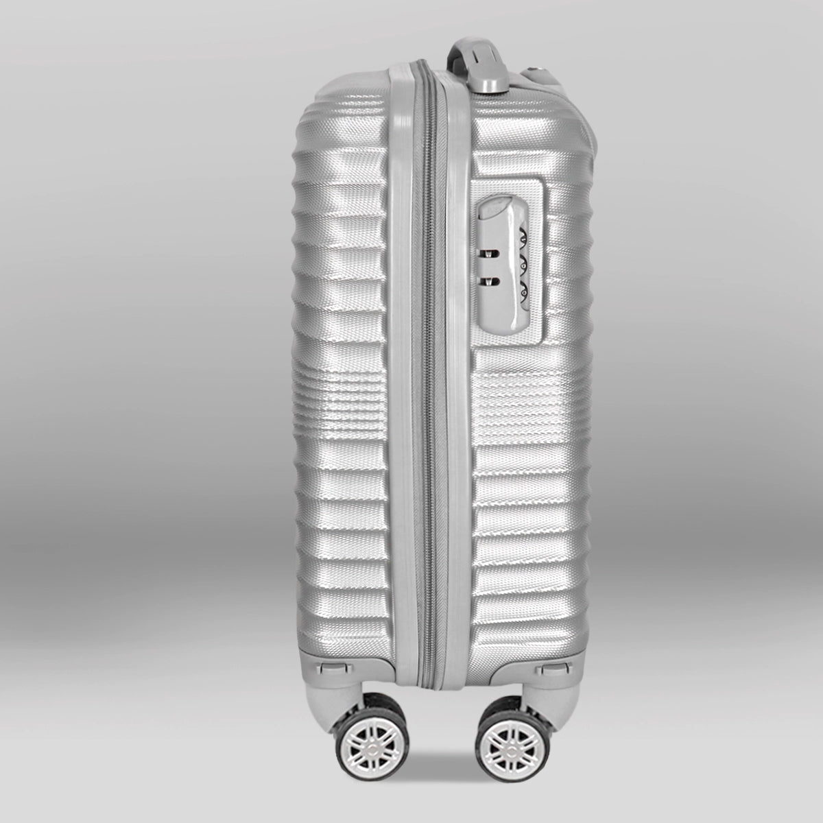 Maleta de Viaje Veltra, Color Gris, 40.6x19x30cm