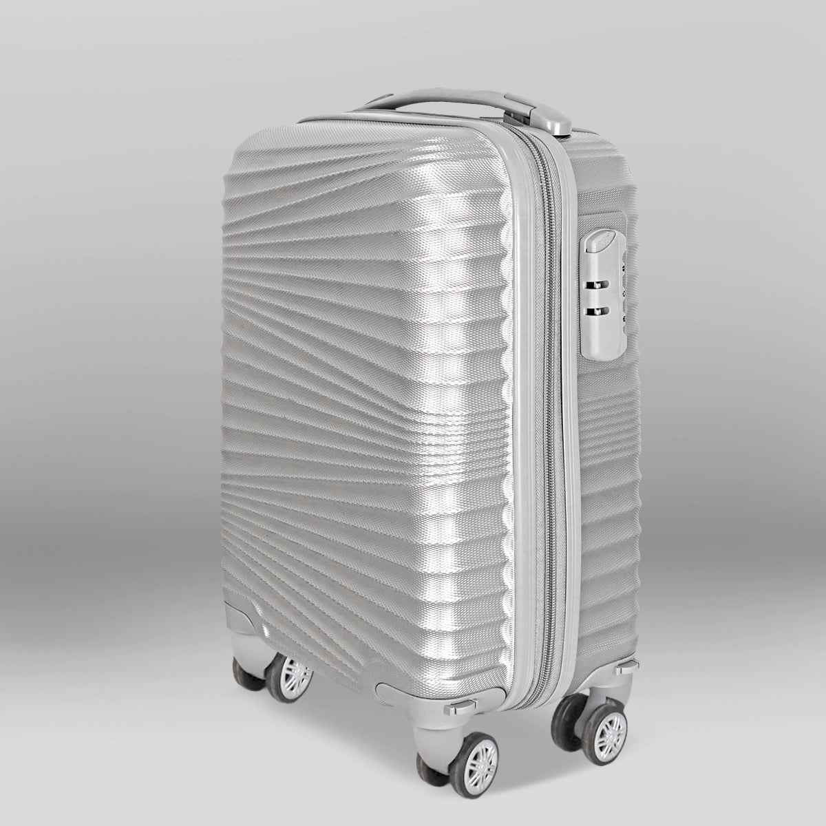 Maleta de Viaje Veltra, Color Gris, 40.6x19x30cm