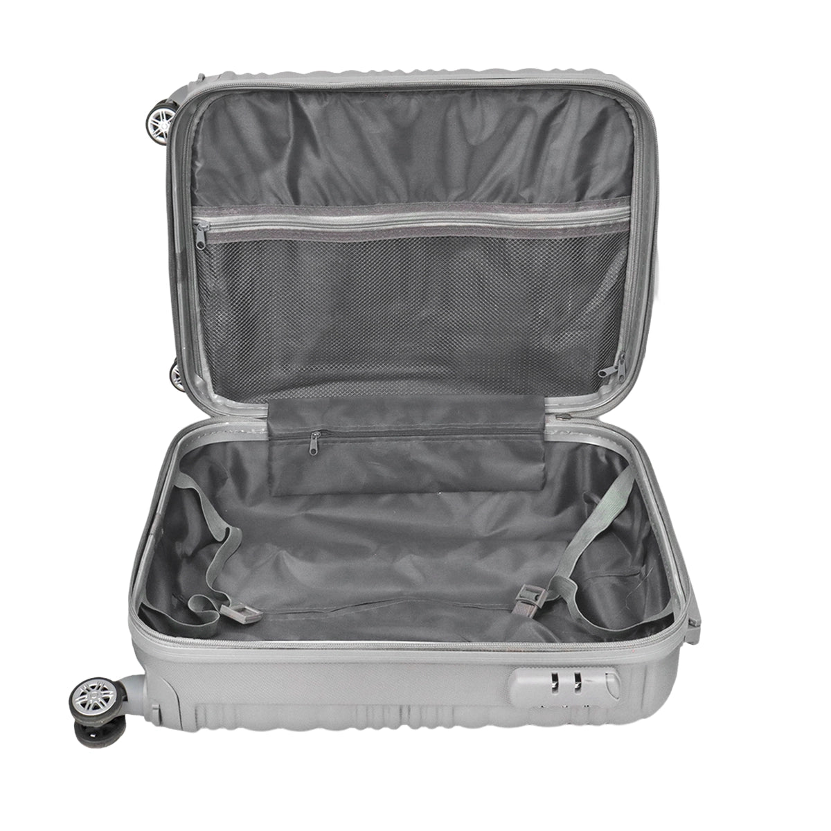 Maleta de Viaje Aerlis, Color Gris, 40.6x19x30cm