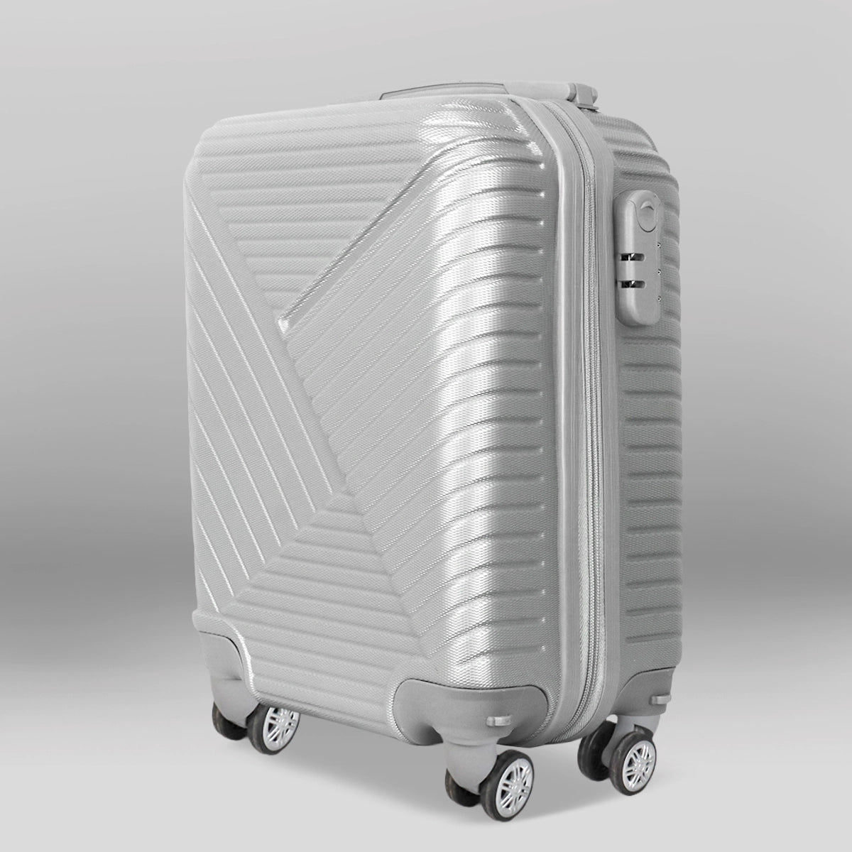 Maleta de Viaje Luzzia, Color Gris 40.6x19x30cm