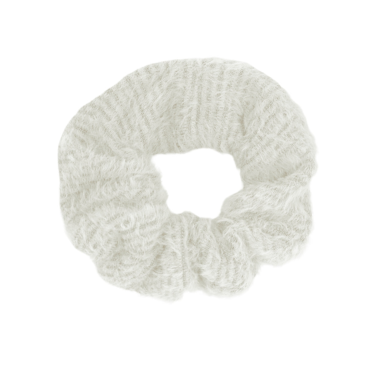 Scrunchie con Textura Suave color Blanco