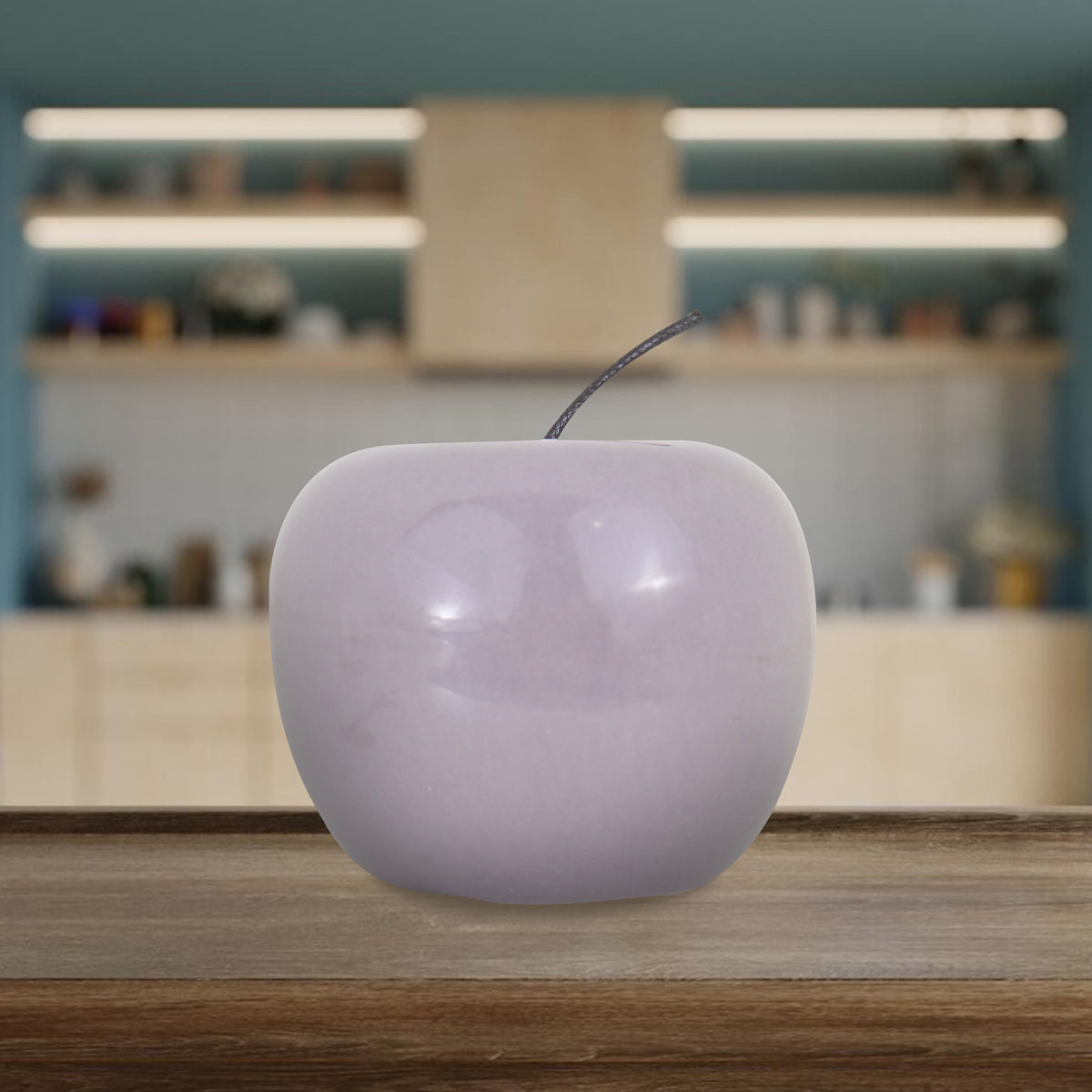 Manzana Artificial para Decoración, color Gris