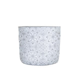 Maceta Decorativa de Yeso color Gris