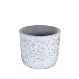 Maceta Decorativa de Yeso color Gris
