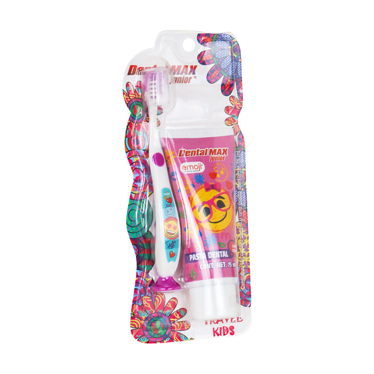 Kit de Viaje para Niños, Dental Max, color Morado