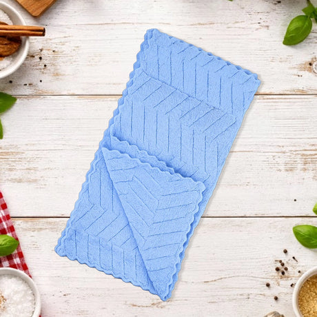 Trapo de Microfibra, Color Azul, 2 pzas