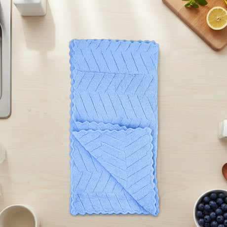 Trapo de Microfibra, Color Azul, 2 pzas