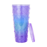 Vaso Decorado con Popote, 650ml