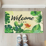 Tapete Decorativo con Diseño de Hojas, Welcome Home, 38x58cm