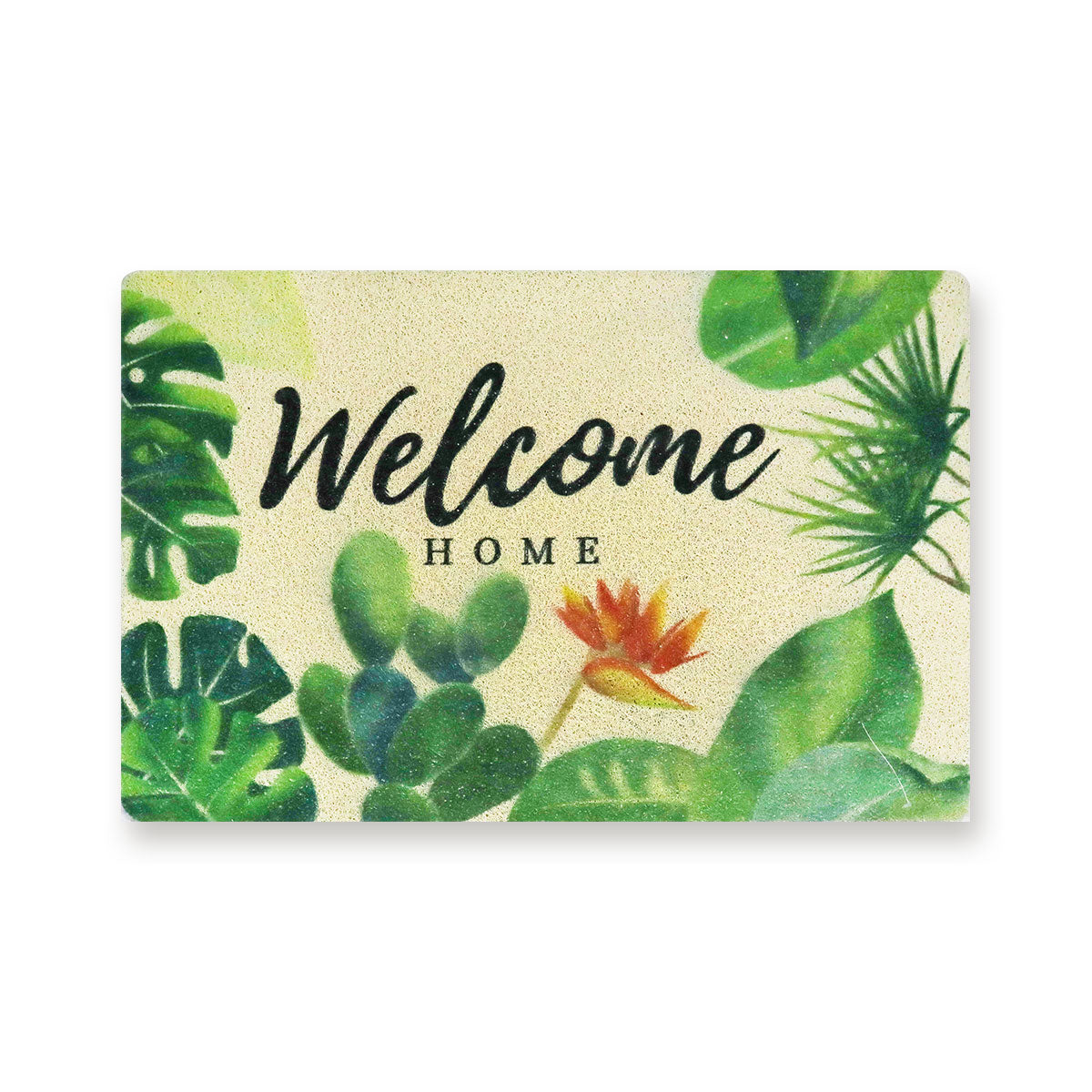 Tapete Decorativo con Diseño de Hojas, Welcome Home, 38x58cm