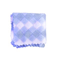 Set de 2 Trapos de Microfibra color Azul con Blanco