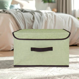 Caja Cuadrada con Tapa para Almacenamiento, Color Pistache