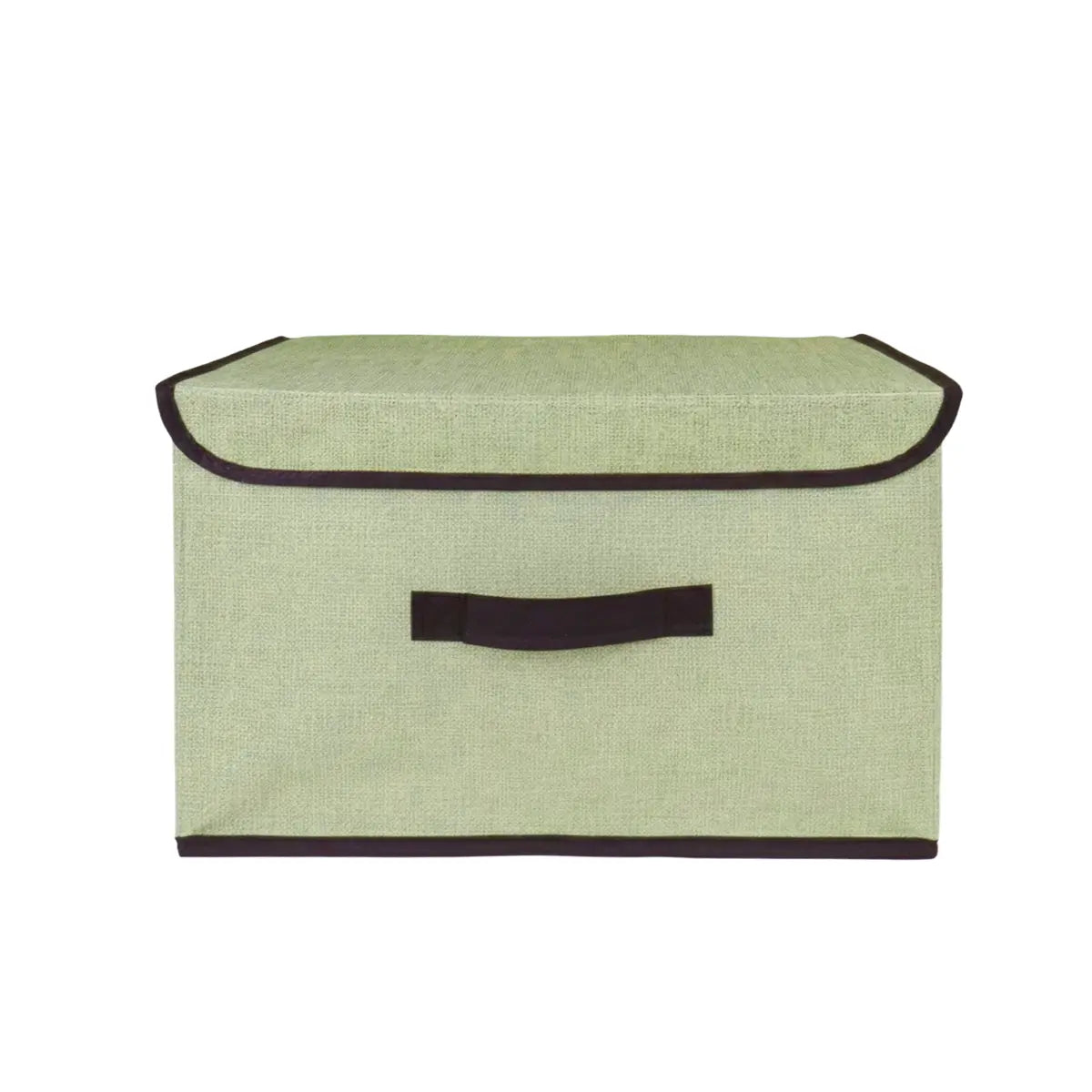 Caja Cuadrada con Tapa para Almacenamiento, Color Pistache