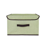 Caja Cuadrada con Tapa para Almacenamiento, Color Pistache