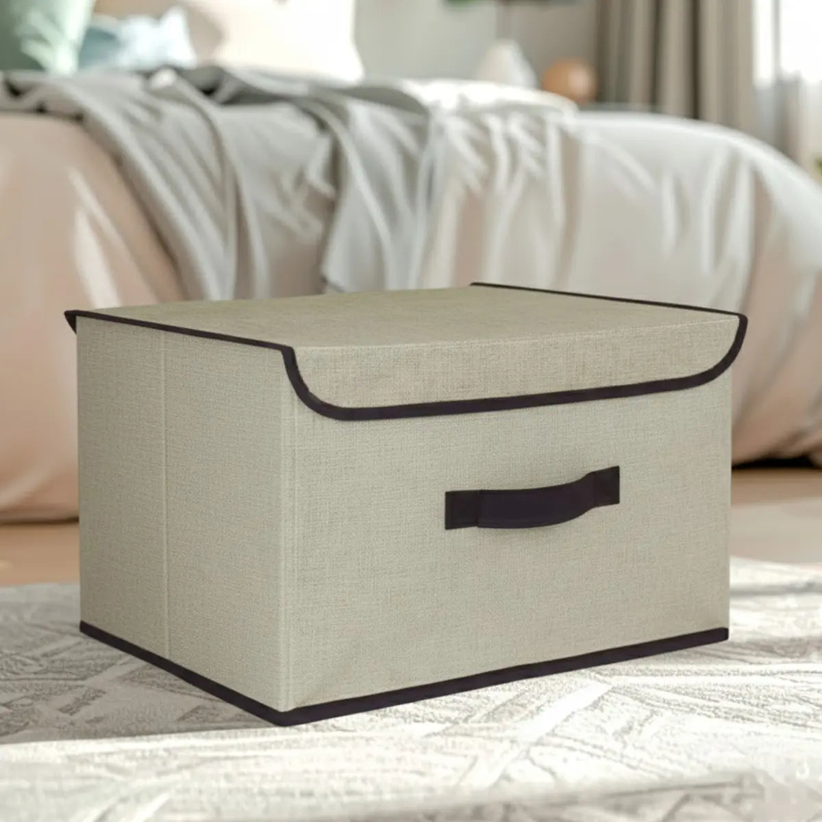 Caja Cuadrada con Tapa para Almacenamiento