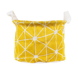 Cesto Alto Redondo Non Woven, color Amarillo