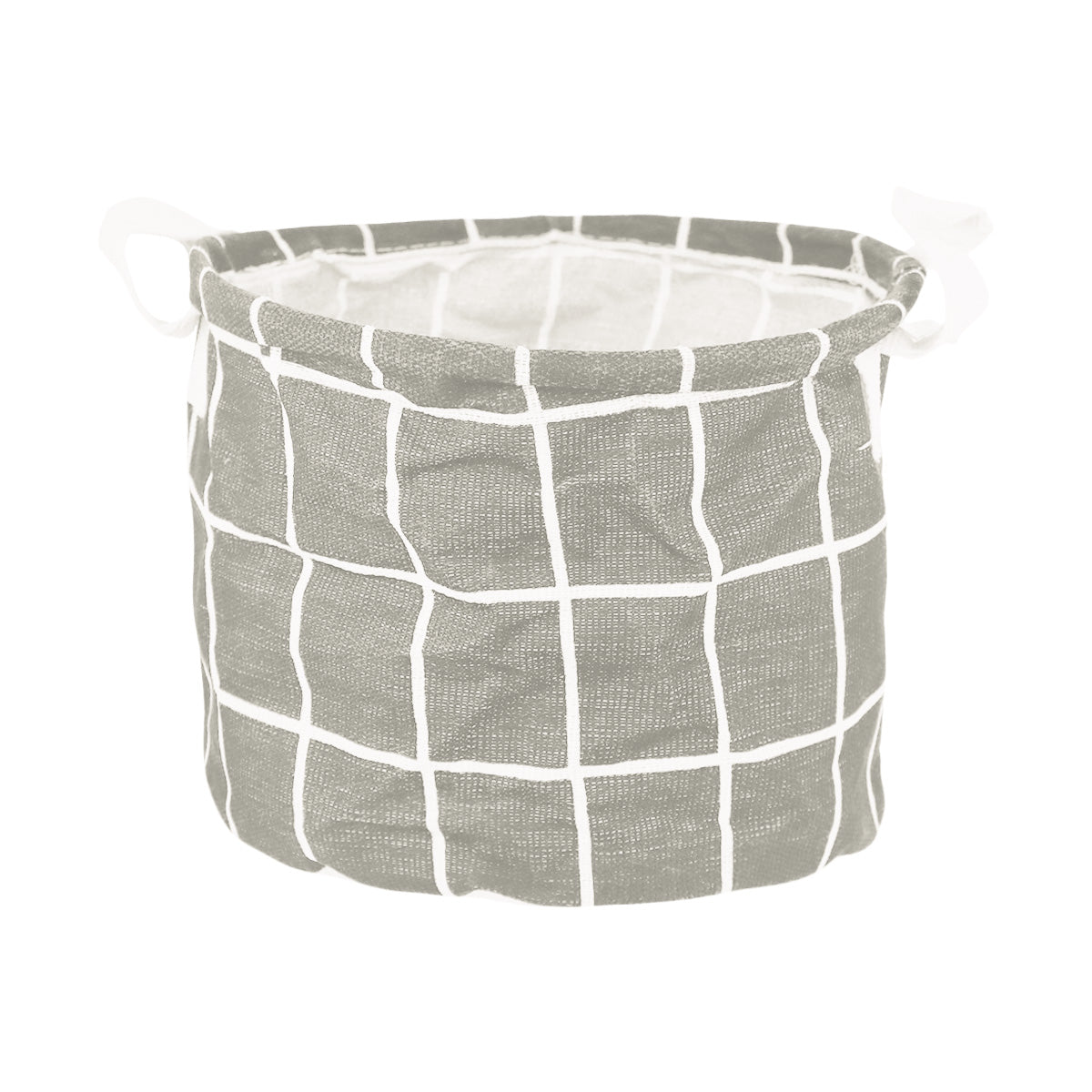 Cesto Alto Redondo Non Woven, color Gris Oxford