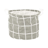 Cesto Alto Redondo Non Woven, color Gris Oxford