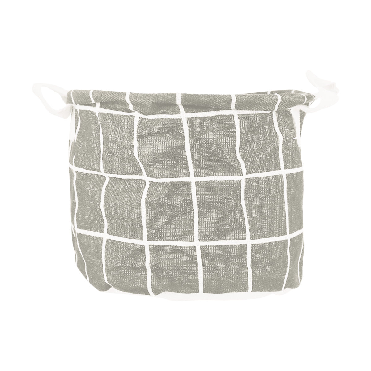 Cesto Alto Redondo Non Woven, color Gris Oxford