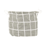 Cesto Alto Redondo Non Woven, color Gris Oxford