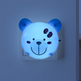 Lámpara de Pared LED en Forma de Oso, color Azul