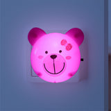 Lámpara de Pared LED en Forma de Oso, color Rosa