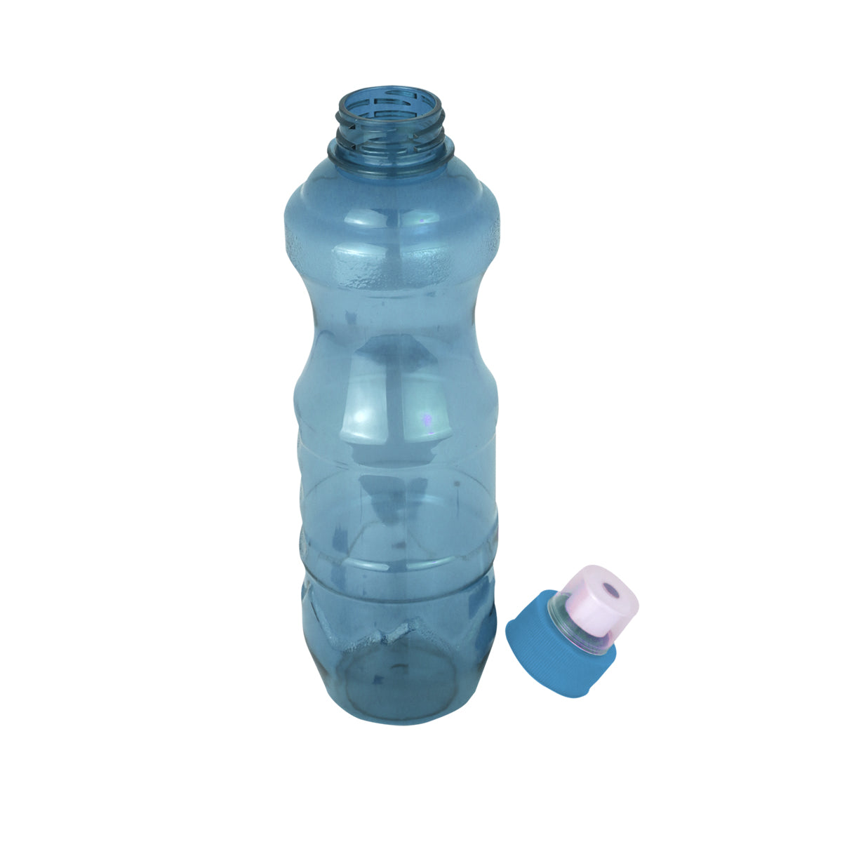 Botella de Plástico con Tapa, color Azul, 750ml