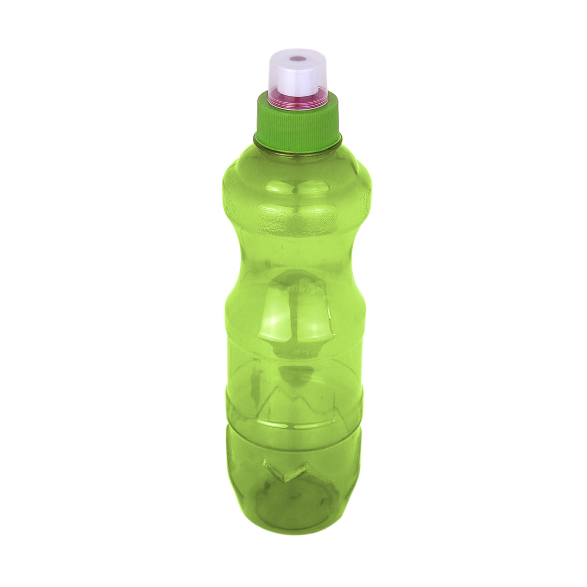 Botella de Plástico con Tapa, color Verde, 750ml