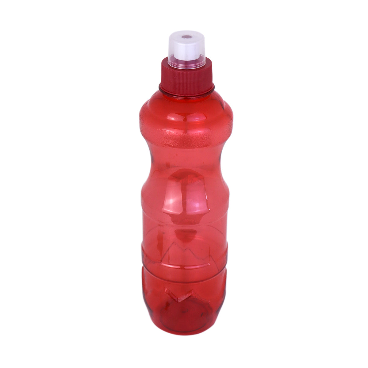 Botella de Plástico con Tapa, color Rojo, 750ml