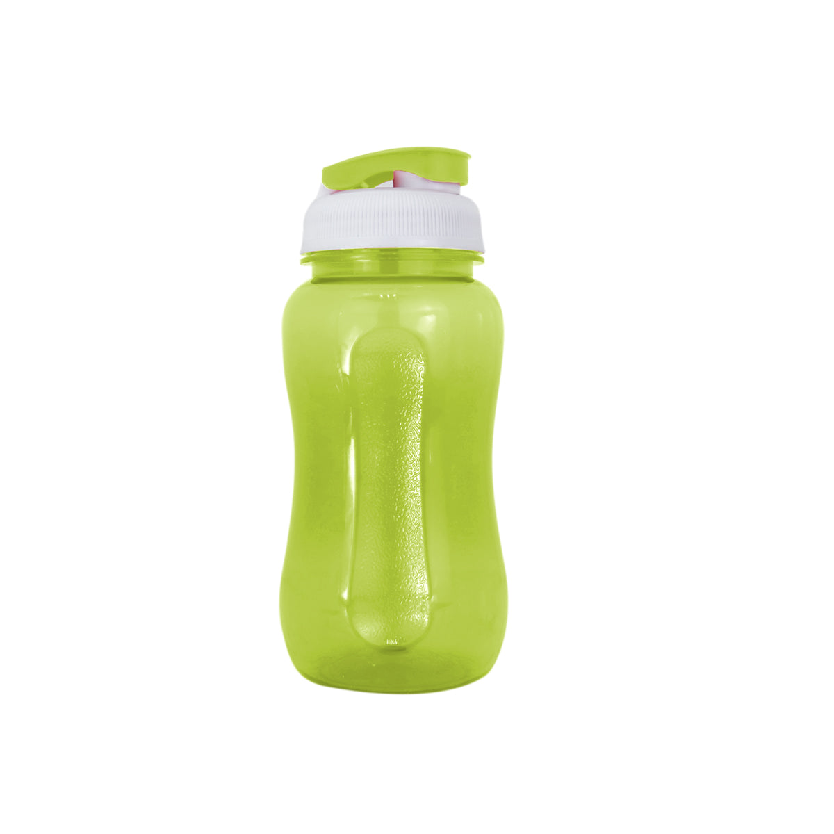 Botella de Plástico con Tapa, color Verde, 500ml