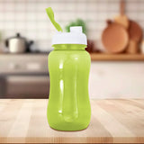 Botella de Plástico con Tapa, color Verde, 500ml