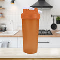 Botella Shaker Color Naranja, 600 ml