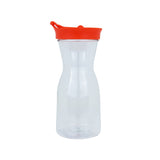 Garrafa de Plástico Transparente con Tapa, color Naranja, 500 ml