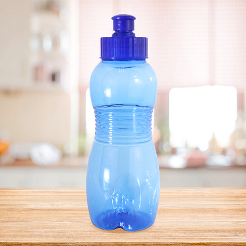Botella de Plástico con Tapa color Azul