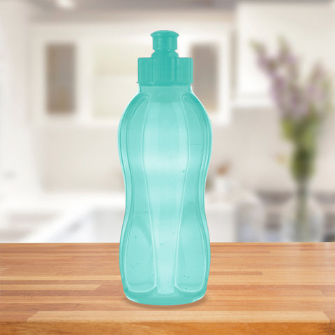 Botella de Plástico con Tapa color Aqua